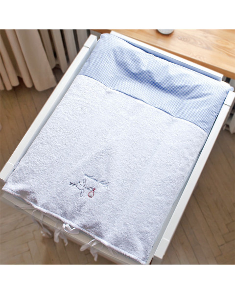 Matelas à langer Cigogne bleu