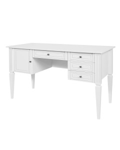 Bureau pour enfant et adolescent avec rangement blanc Ines en bois par le fabricant Bellamy