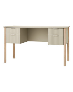 Bureau avec rangement pour ado champagne Miloo