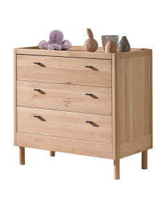 Commode enfant bois Forrest en chêne massif, rangement chic par Jaxx, disponible chez le Jurassien.