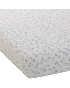 Drap-housse lit bébé 60x120 filou en jersey coton vert Oeko-Tex, par Domiva - disponible chez le Jurassien.