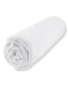 Drap housse Jersey BIO 70x140 blanc certifié GOTS, coton biologique, hypoallergénique - Literie bébé Domiva chez Jurassien