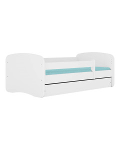 Lit pour matelas 80x160 Babydreams blanc avec barrières et tiroir à personnaliser