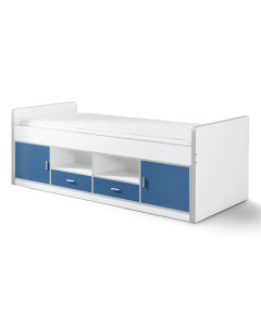 Lit banquette combiné Ugo bleu Vipack BONKB9007 