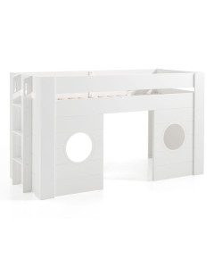 Lit compact pour enfant blanc Frea