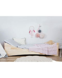 Lit-tipi d'enfant Montessori 70x140 cm avec linge de lit Mare · Indy