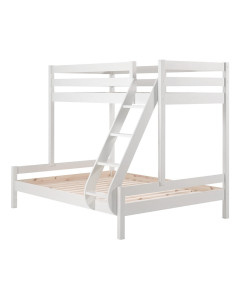 Lit superposé triple blanc pour chambre enfant Milo