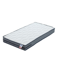 Matelas de lit bébé déhoussable 70x140 Dodolaine de Mon P'tit Dodo, face été/hiver, hypoallergénique, en vente chez le Jurassien.