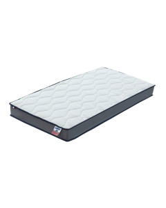 Matelas bébé 60x120 Dodolaine réversible été/hiver, hypoallergénique, fabriqué en France par Mon P'tit Dodo, en vente chez le Jurassien