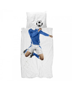 Parure de lit enfant Soccer Champ Blue - Housse de couette by Snurk