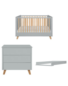 Petite chambre pour bébé grise Zaza pas chère