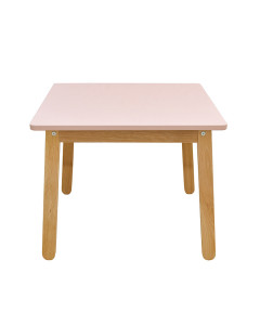 Table rose pour enfant en bois Mimi 