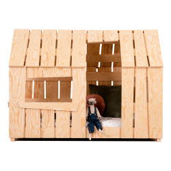 Lit Cabane Enfant Montessori en Bois Naturel – Adeko