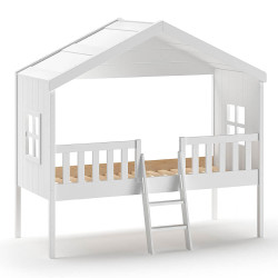 Lit Cabane Piloti Blanc Housebeds Vipack HBZG9014