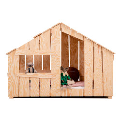 Lit Enfant Cabane En Bois Original - Durable et Écologique Fred fabriqué par Adeko