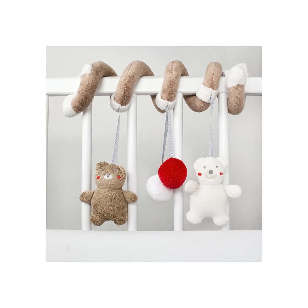 Parure de lit bébé complète ours teddy rose - Chambre bébé