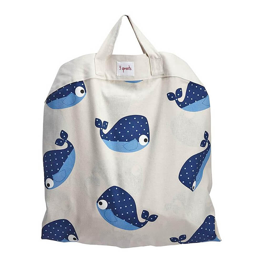 Tapis de jeu et sac à jouet transportable 2en1 3 Sprouts Baleine