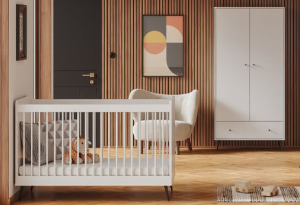 Chambre bébé blanc et noir Blanca du fabricant Vox