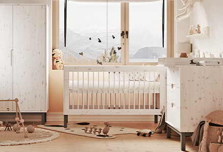 Chambre bébé en pin masif Country | Pinio