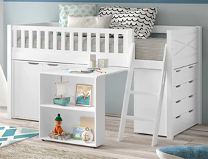 Chambre enfant Scott de la marque Vipack : mobilier compact et ludique pour optimiser l'espace