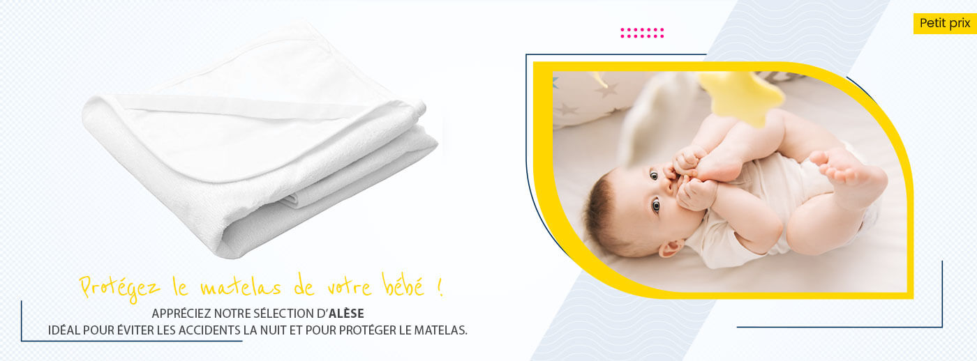 Alèse pour lit de bébé - Protège-matelas - Textile de lit bébé