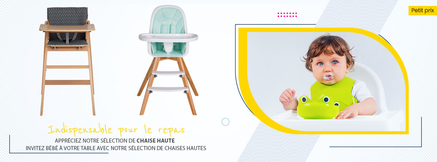 Chaise haute bébé - Chaise combinée pour les repas de bébé