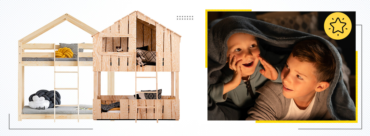 Collection de lits superposés cabane pour enfants